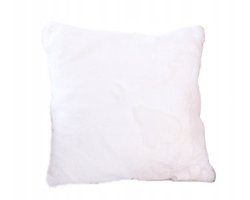 Decoratieve Kussenhoes 43x43 cm Wit Zacht Nepbont Boho Stijl