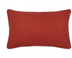 Decoratieve Kussenhoes DUO 30x50 cm - Stijlvol met Contrasterende Bies