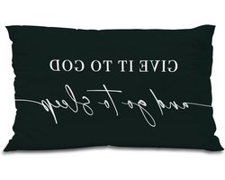 Decoratieve Kussensloop - Sierkussen Hoes - Bed Decoratie - Zacht Flanellen Materiaal - 30 x 50 cm - Zwart