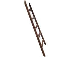Decoratieve ladder - Houten decoratie - Wanddecoratie - Oud hout - 100 cm - Bruin