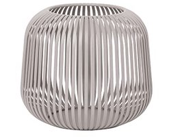 Decoratieve Lantaarn Maat S - Grijze Kandelaar van Roestvrij Staal