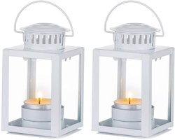 Decoratieve Lantaarns voor Binnen, Set van 2 Stuks, Hangende Theelichtjes voor Tuin, Verjaardagsfeest en Bruiloft Decoratie