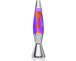 Decoratieve Lavalamp in Violet en Oranje - Astro Baby