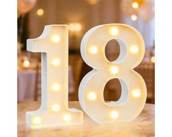 Decoratieve Letterlamp - Verlichte Tekens - Sfeerverlichting Creëren - Warm en Koud Wit - 10x5x0.1 cm