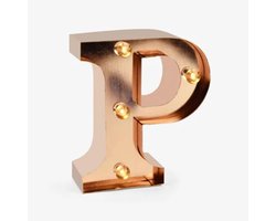 Decoratieve Letterlamp - Verlichtingsgadget - Sfeerverlichting Huis - Vormgegeven als Hart - 14 x 3.3 x 15 cm - L