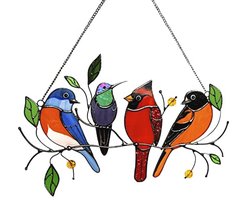 Decoratieve metalen vogels voor raamdecoratie en wanddecoratie in huis en tuin