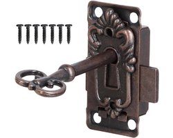 Decoratieve meubelsloten met sleutels en schroeven voor kasten, gereedschapskisten en brievenbussen - Veiligheid en stijl gecombineerd