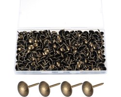 Decoratieve nagels - 100 Stuks - Meubelspijkers - Metaal - Meubels Nagels voor Sofa Decoratie - Vintage decoratieve spijkers voor stoelen - Meubels nagels - Meubeldecoraties en bevestigingsmaterialen - Voor meubeldecoratie - 11*17mm - Bronzen