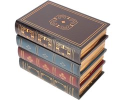 Decoratieve Nepboekdoos - Opslagdoos voor Sieraden - Europese Stijl - Verborgen Doos voor Thuis en Kantoor - Decoratie voor Planken en Fotografie Props (Groot)
