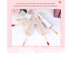 Decoratieve Papieren Parasol in Wit - Ideaal voor Bruiloften, Feestjes en Cosplay (Diameter 40CM)