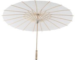 Decoratieve Papieren Parasol voor DIY Schilderen en Bruiloft Decor - Wit - Originele Chinese/Japanse Stijl - Feestelijke Foto Prop - Cosplay Accessoire - Unieke Bridal Party Decoratie