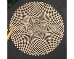 Decoratieve placemats - Tafelmatten set - Eettafel decoreren - Hittebestendig antislip - 4 stuks - Roségoud