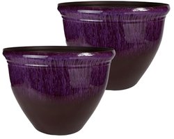 Decoratieve Plantenbak Paars Violet 16 inch - Lichtgewicht en Duurzaam