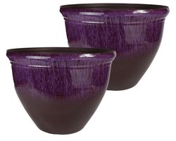Decoratieve Plantenbak Paars Violet 16 inch - Lichtgewicht en Duurzaam