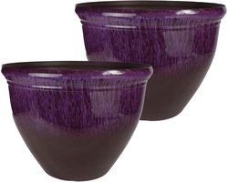 Decoratieve Plantenbak Paars Violet 16 inch - Lichtgewicht en Duurzaam