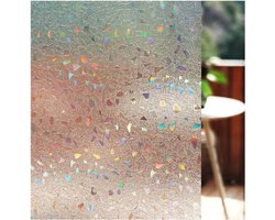 Decoratieve raamfolie met matte afwerking - 30 x 300 cm UV-werende decoratieve glasfolie - herbruikbaar - raamisolatiefolie - raamfolie - hoge duurzaamheid - statische adsorptie - privacybescherming