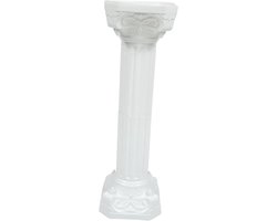 Decoratieve Romeinse Zuil van 88 cm voor Bloemen, Wit, Perfect voor Bruiloften en Feesten, Geschikt voor Binnen en Buiten