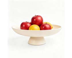 Decoratieve schaal - Handgemaakte kom - Interieur decoratie - Uniek vakmanschap - 295 cm diameter - Beige