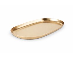 Decoratieve Schaal Messing – Ovale Tray 30 cm – Luxe Goudkleurige Organizer – Voor Kaarsen, Sleutels & Sieraden