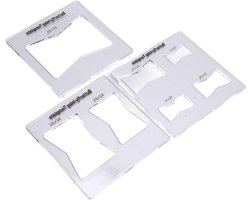 Decoratieve Sjabloon Set voor Houtbewerking - Vlinder Inlay Patroon 3 Stuks - Houten Meubels Restauratie