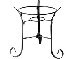 Decoratieve Standaard voor Glazen Bol (8 of 10 inch) Binnen en Buiten, Zwart