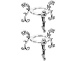 Decoratieve Standaards voor Kristallen Bollen - Set van 2, IJzeren Houder voor Glazen Bollen, Elegante Display Standaards voor Thuisdecoratie en Tuinaccessoires