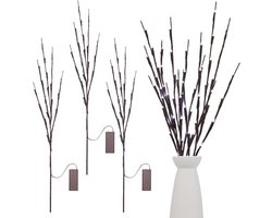 Decoratieve Takken - LED Verlichting - Sfeerverlichting Maken - Flexibele Stelen - 72 cm - Wit