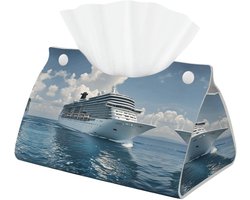 Decoratieve Tissue Box Cover voor Badkamer en Kantoor - Lederen Tissue Box Houder en Organizer voor Tafelblad en Nachtkastjes met Esthetisch Ontwerp