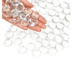 Decoratieve Transparante Glazen Decoratie Steentjes, Ongeveer 0.95 kg