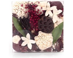 Decoratieve Vaas en Kom met Geurige Potpourri voor Woondecoratie