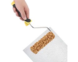 Decoratieve Verfroller 16cm - Rubber Roller voor Muren en Plafonds, Patroonverfkwast met Handvat voor Muurkunst en Creatieve Verfprojecten