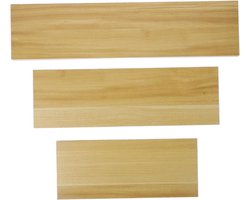 Decoratieve Wandplanken - Opbergplankjes - Wanddecoratie - Drielaags Ontwerp - 50 x 12 x 1.6 cm - Rood