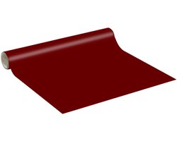 Decoratieve zelfklevende vinylsticker op rol per meter - Wasbare, waterdichte sticker voor keukenmuren en meubels - 60 cm x 2 m - Bordeauxrood