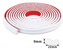 Decoratieve Zelfklevende wandpanelen | zelfklevende wandlijstset | 22 mm x 3 m TPE-profiel | voor Kastdeuren En Fotolijsten, stoelleuning, wandbescherming, doe-het-zelf huisdecoratie, geen gereedschap nodig, installatie zonder beschadigingen Cyslmuk®