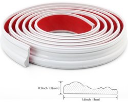 Decoratieve Zelfklevende wandpanelen | zelfklevende wandlijstset | 40 mm x 3 m TPE-profiel | voor Kastdeuren En Fotolijsten, stoelleuning, wandbescherming, doe-het-zelf huisdecoratie, geen gereedschap nodig, installatie zonder beschadigingen Cyslmuk®