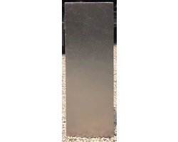 Decoratieve Zuil - Stijlvolle Pilaar - Binnen Decoratie - Sterk Fiberstone Materiaal - 28x28x80cm - Oud Zilver