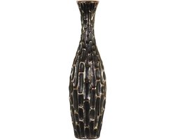 Decoratieve Zwarte Vaas - Stijlvol Woonaccessoire voor Bloemen en Decoratie