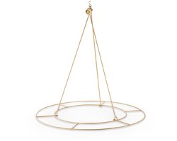 Decoration Ring Metal Gold 60cm