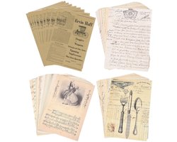 Decorative Accessories Vintage Paper for Album, 120 Pieces 14 x 20 cm Paper DIY Retro Style Paper Craft Decorative Paper Design Paper for Photography Diary Notebook Scrapbook Diary