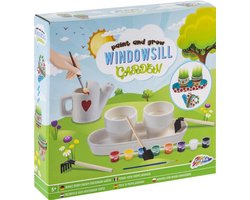 Decoreer je eigen vensterbank tuintje | Tuin onderhouden voor kinderen | Schilderpakket kinderen | Grafix