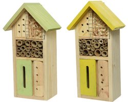 Decoris Insectenhuis vurenhout 13x26cm (1 stuk) assorti