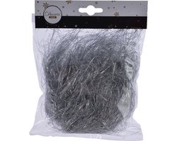 Decoris Lamettahaar Gestanst Zilver - Kerstdecoratie - Engelenhaar Kerstboom - Kerstversiering binnen