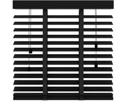 Decosol 947 horizontale jaloezie hout zwart mat 100x180cm