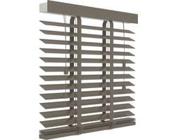 Decosol Horizontale jaloezie hout 50mm taupe 140 x 180cm