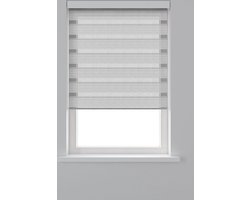 Decosol roljaloezie - 90x250 cm - structuur wit/grijs