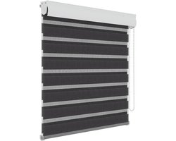Decosol Roljaloezie - Zwart - Lichtdoorlatend - 120 x 250 cm