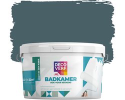 Decoverf badkamer verf petrolblauw, 2.5L