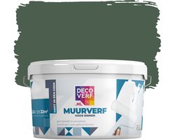 Decoverf muurverf mat bosgroen, 2.5L