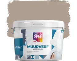 Decoverf muurverf mat kaki bruin, 4L