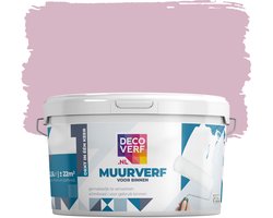 Decoverf muurverf mat lichtroze, 2.5L